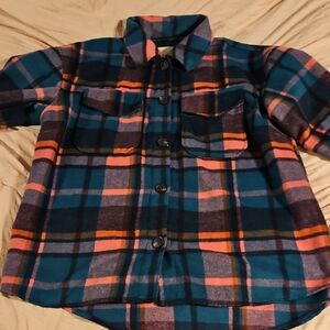 Avec Les Filles Women's Plaid Shirt in Blue and Pink